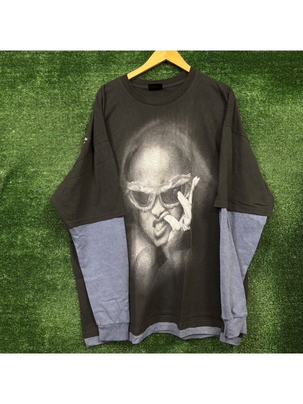 Rihanna 2005 20th Anniversary R20 Oversized Layered LS Shirt Size 2XL